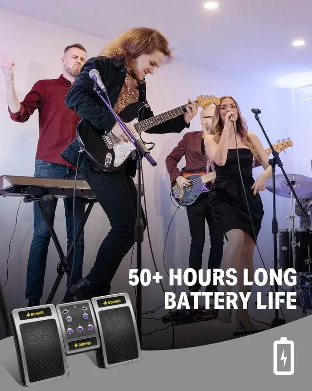 Alt view image 6 of 6 - Bluetooth Page Turner Pedal for Tablets and Phones Rechargeable Wireless Foot Pedal, Silver