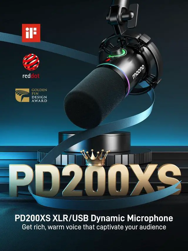 Alt view image 2 of 7 - G1 NEO & PD200XS Gaming Bundle: Audio Mixer and XLR Dynamic Mic | noise reduction, live podcast sessions, recording, creator desk setup, fun controls, complete starter streaming workflow
