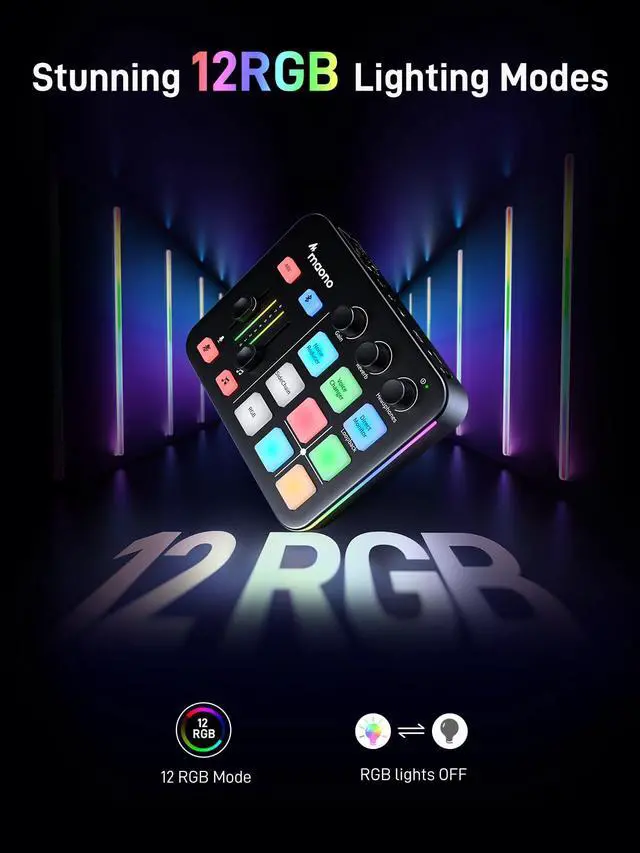 Alt view image 7 of 7 - G1 NEO & PD200XS Gaming Bundle: Audio Mixer and XLR Dynamic Mic | noise reduction, live podcast sessions, recording, creator desk setup, fun controls, complete starter streaming workflow
