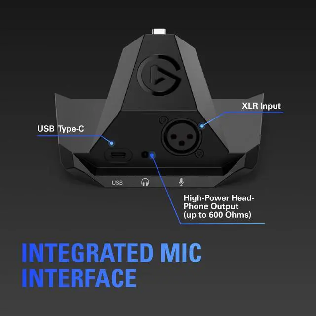 Alt view image 4 of 7 - XLR Dock MK.2 for Stream Deck +, Audio Interface | 80dB gain, Phantom power, Clipguard 2.0, Onboard voice effects and EQ, Works with Wave Link software, USB-C