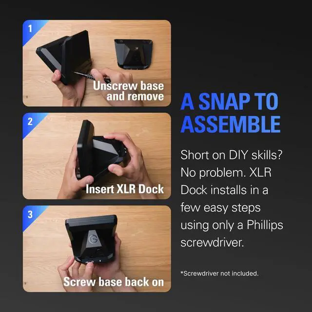 Alt view image 5 of 7 - XLR Dock MK.2 for Stream Deck +, Audio Interface | 80dB gain, Phantom power, Clipguard 2.0, Onboard voice effects and EQ, Works with Wave Link software, USB-C