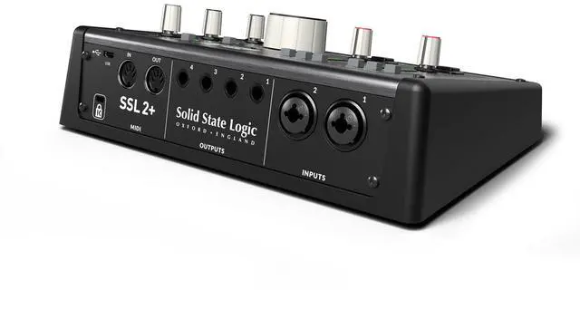 Alt view image 4 of 6 - Ssl 2 Plus Mkii USB C 2 in and 4 Out Audio Interface | 2 Ssl Mic Preamps, Dual Headphone Outs, 4 Balanced DC-Coupled Trs Outputs, 32-Bit/192khz