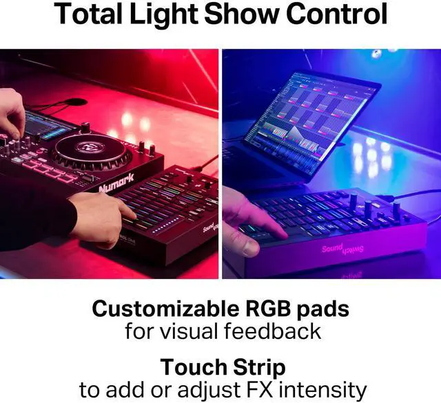 Alt view image 4 of 7 - Control One - Professional DMX DJ Lighting Controller with 3 Months Software Access and DMX Lights and Phillips Hue Support