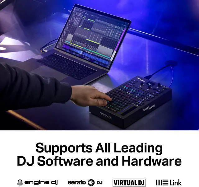Alt view image 5 of 7 - Control One - Professional DMX DJ Lighting Controller with 3 Months Software Access and DMX Lights and Phillips Hue Support