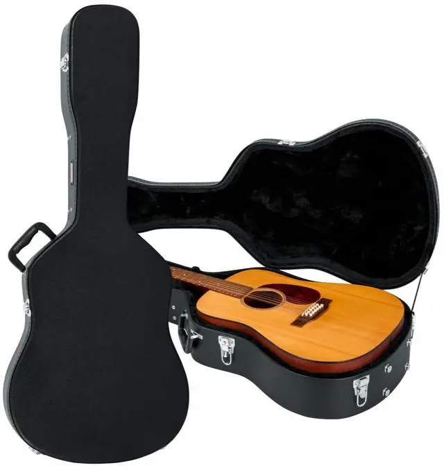 Main image of Cases Traditonal Series Hard-Shell Wood Case for 6 or 12-String Dreadnought Style Acoustic Guitars, (GWE-DREAD 12)