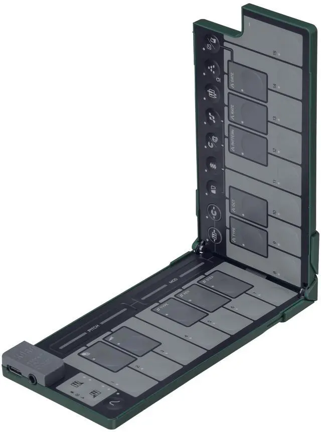 Alt view image 3 of 7 - nanoKEY Fold | Foldable MIDI Keyboard - Alpine Green