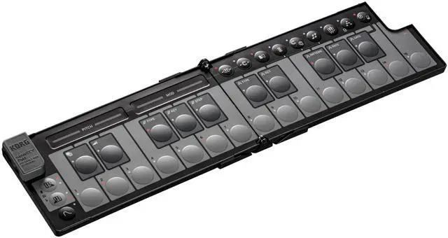Main image of nanoKEY Fold - 25-Key Foldable MIDI Keyboard Controller with USB-C and TRS-MIDI - Black