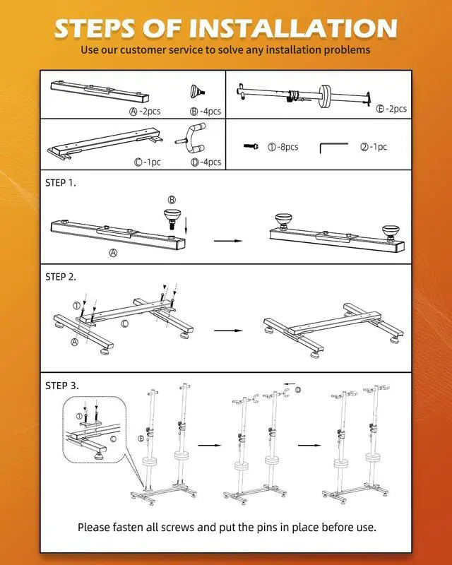 Alt view image 7 of 7 - Guitar Stands Floor, 4 Adjustable Guitar Stand Holder, Heavy Duty 4 Guitar Stand for Acoustic Electric Guitars Bass Banjos, Folding Multi Guitar Stands 4-Holder, FH-S4U Black