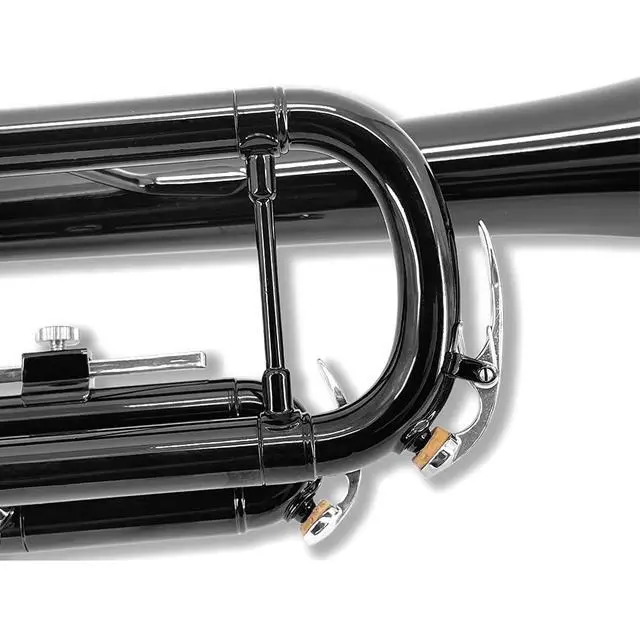 Alt view image 6 of 7 - Bb Standard Trumpet Set for Beginners or students with Carrying Hard Case, 7C Mouthpiece, Cleaning Cloth and Gloves