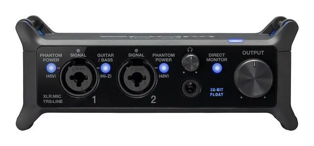 Alt view image 4 of 7 - UAC-232 32-Bit Float Audio Interface for Music & Streaming with 2 XLR/TRS Combo Inputs, Headphone Output, 192 kHz Sample Rate