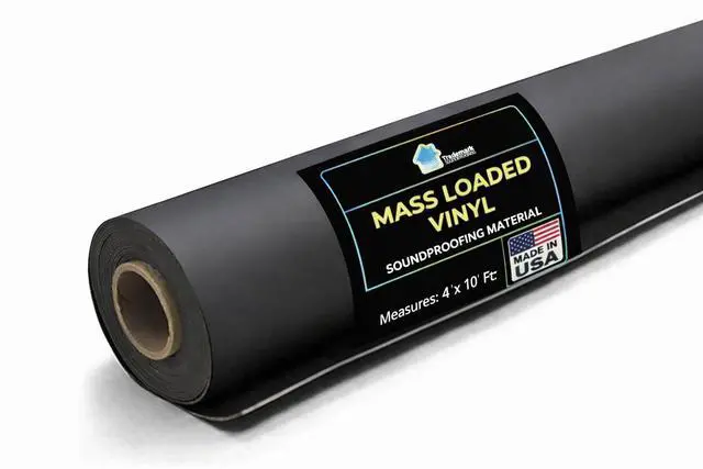 Main image of Mass Loaded Vinyl 1lb - MLV Soundproofing for Wall Sound Barrier - Sound Insulation - 4' x 10', Covers 40 sf - Made in USA