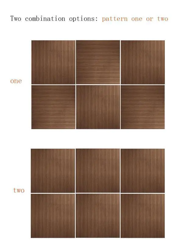 Alt view image 3 of 7 - Square Felt Acoustic Panels, Brown, 23.6x23.6in, 6 Pack | Sound Absorbing, Decorative Wall Panels, Noise Reducing, Wide Narrow Stripes Pattern Design, For Office Bedroom