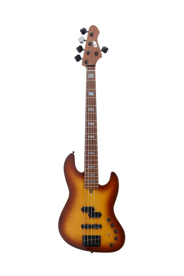 Main image of IPJB-500A Solid Body with Flame Maple Electric Jazz Bass, Natural