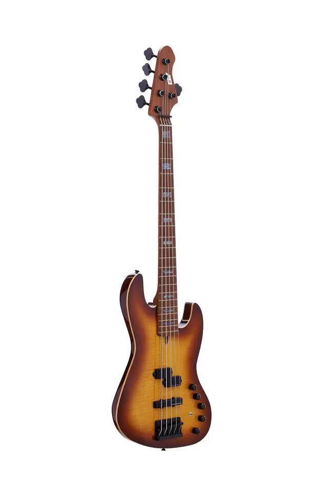 Alt view image 2 of 6 - IPJB-500A Solid Body with Flame Maple Electric Jazz Bass, Natural