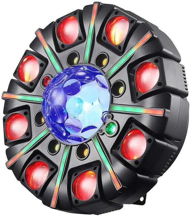 Main image of Moving Head DJ Lights for Parties, 180W RGBW LED Moving Head Lights, 8-Arms Stage Lighting Sound Activated DMX 512 Control for Disco Club Wedding Parties World Cup