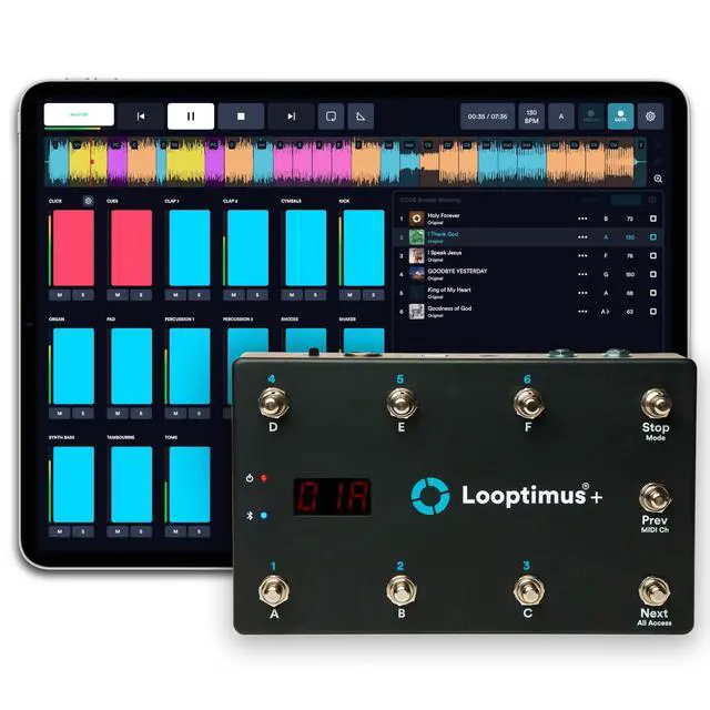Alt view image 2 of 4 - Looptimus Plus Wireless Bluetooth MIDI Controller
