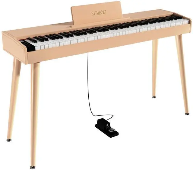 Main image of digital Piano 88 Key Semi Weighted Keyboard,Full-size Electric Piano for Beginners,with Sheet Music Stand,Pedal,Power Adapter,Headphone Mode,USB-MIDI (KU-3506 Digital Piano with Stand)