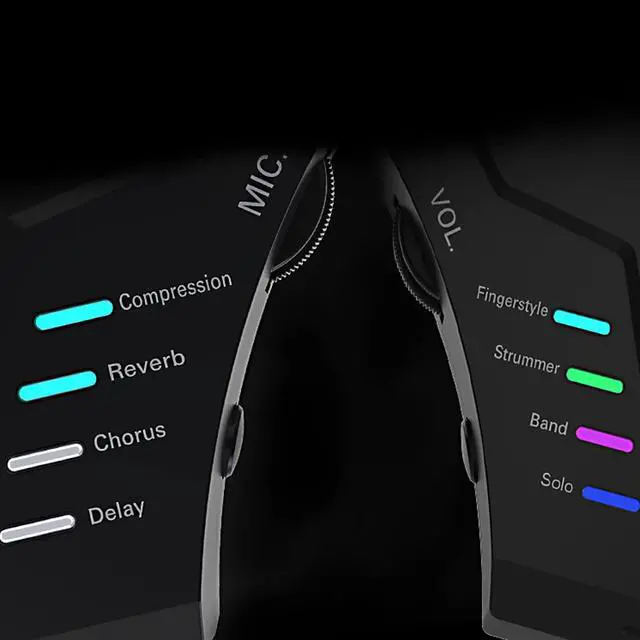 Alt view image 6 of 6 - Wireless Acoustic Guitar Pickup Resonance Preamp Pickup Creative Vibration System Enhance Guitar Timbre Built-in Rechargeable Battery Multiple Effects and Style Pattern