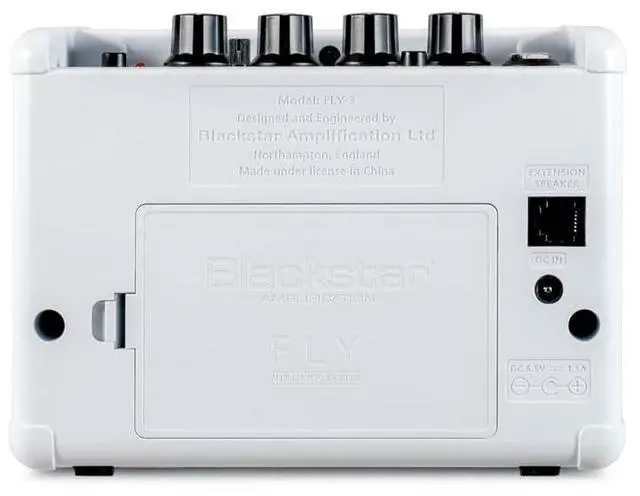 Alt view image 5 of 5 - Fly 3-3-watt 1x3 inch Compact Mini Guitar Amplifier w/ 2 Channels and Patented ISF - White