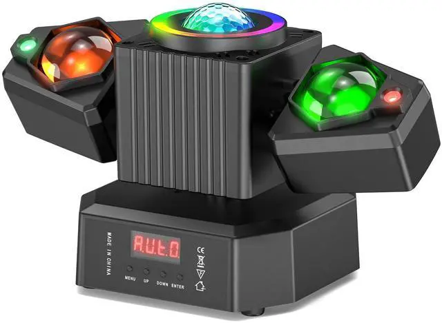 Main image of Two-Armed Moving Head Lights with RGBW 4-in-1 Stage Lighting Effect and Starry Effect Controlled by Remote,DMX512,AUTO,Sound-Activated and Master-Slave in DJ Party Concert Church Wedding Theater