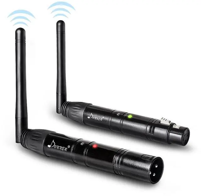Main image of 2PCS DMX512 DMX Dfi DJ 2.4G Wireless 1 Receiver with Light Dome& 1 Transmitter Stage Lighting Control (Black)