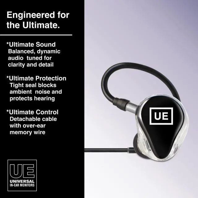 Alt view image 4 of 7 - Ultimate Ears Pro UE 150 Universal IEMs Single Driver - 1 Pair | Premium In-Ear Monitors - Universal Fit Design - Engineered For Stage Performance And Studio Mixing