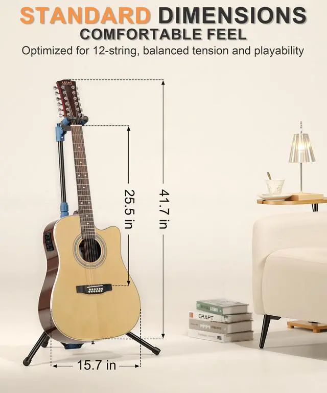 Alt view image 3 of 7 - 12-String Acoustic Electric Guitar: Rosewood Back and Sides with Spruce Top, 41-inch Cutaway Body, Built-in Pickup; Deluxe Set Includes Guitar Bag, Tuner, Cable, Capo, Strings & Picks (SN-NA)