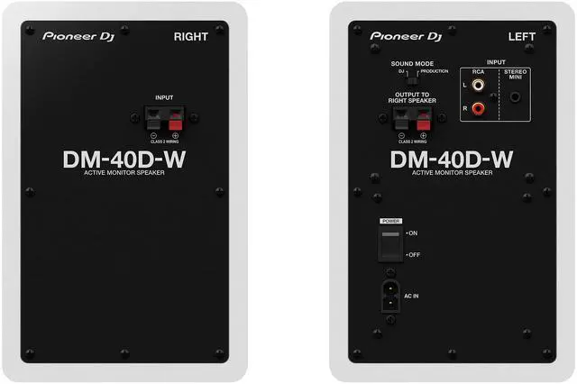 Alt view image 3 of 3 - Studio Monitor, White (DM-40D-W)