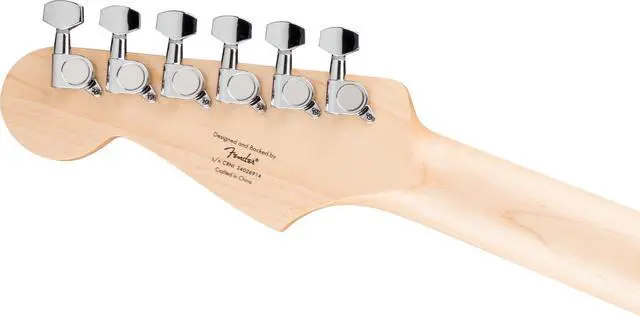 Alt view image 6 of 6 - Squier Debut Stratocaster HSS Beginner Electric Guitar, Sea Foam | Starter electric guitar, HSS pickups, satin urethane finish, free lessons included, kids and adults