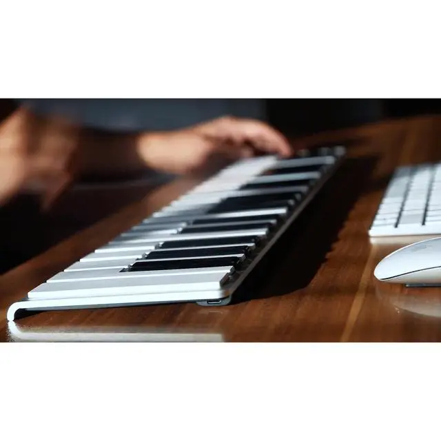 Alt view image 2 of 7 - Xkey 37 USB Limited Edition MIDI Keyboard - Apple-Style Ultra-Thin Aluminum Frame, 37 Full-Size Velocity-Sensitive Keys, Polyphonic Aftertouch, Simply Plug & Play (Xcable Not Included)