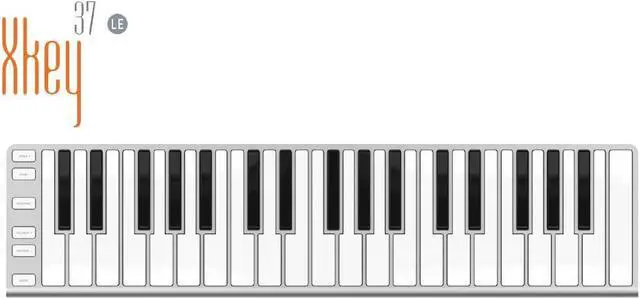 Alt view image 5 of 7 - Xkey 37 USB Limited Edition MIDI Keyboard - Apple-Style Ultra-Thin Aluminum Frame, 37 Full-Size Velocity-Sensitive Keys, Polyphonic Aftertouch, Simply Plug & Play (Xcable Not Included)