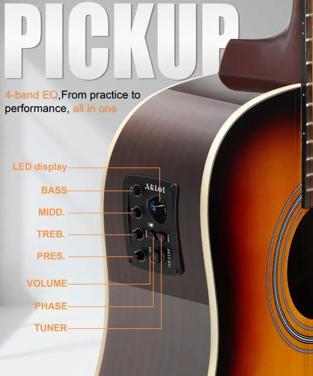 Alt view image 2 of 7 - 12-String Acoustic Electric Guitar: Rosewood Back and Sides with Spruce Top, 41-inch Cutaway Body, Built-in Pickup; Deluxe Set Includes Guitar Bag, Tuner, Cable, Capo, Strings & Picks (SN-SG)