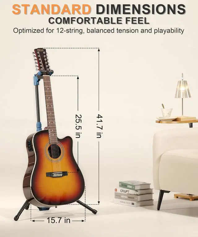 Alt view image 3 of 7 - 12-String Acoustic Electric Guitar: Rosewood Back and Sides with Spruce Top, 41-inch Cutaway Body, Built-in Pickup; Deluxe Set Includes Guitar Bag, Tuner, Cable, Capo, Strings & Picks (SN-SG)