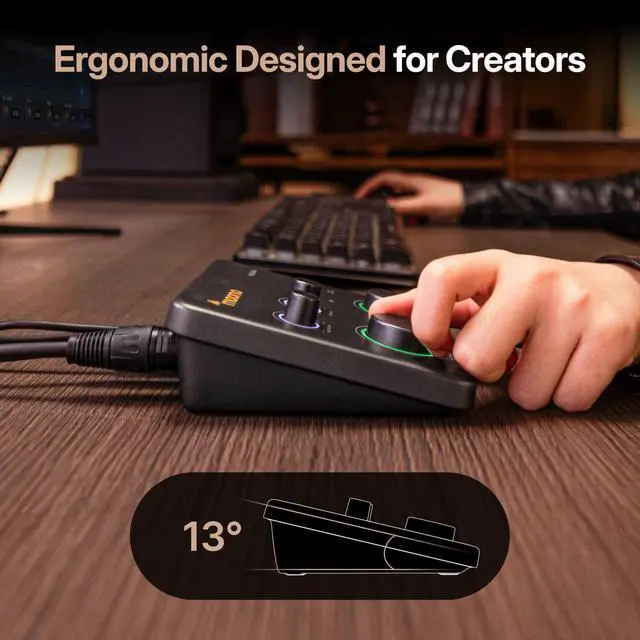 Alt view image 7 of 7 - P1 Hybrid USB Audio Interface 70dB Gain for PC Phone iPad Guitar | Auto-Gain, Loopback, Mute, ASIO, Routing Software Features, for Podcast, Streaming, Mobile Music Recording, Content Creation