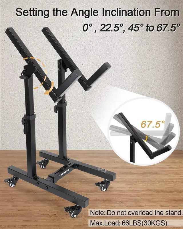 Alt view image 5 of 7 - Adjustable Mobile Guitar Amplifier Stand Combo Amp Stand Tilt | Stage Guitar Amp Stand with Wheels, Amps Speaker Cabinet Stands, Combo Amp Stands