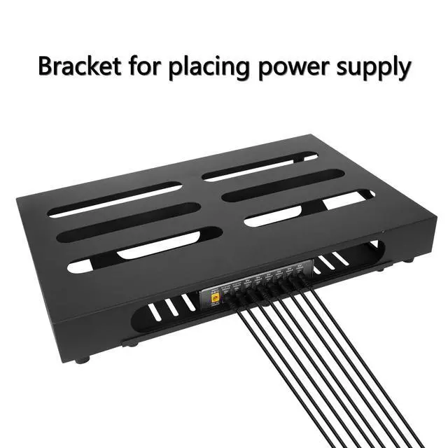 Alt view image 4 of 7 - Guitar Pedal Board 18" x 11.8" Guitar Pedalboard with Power Supply Bracket (GKS-18B)