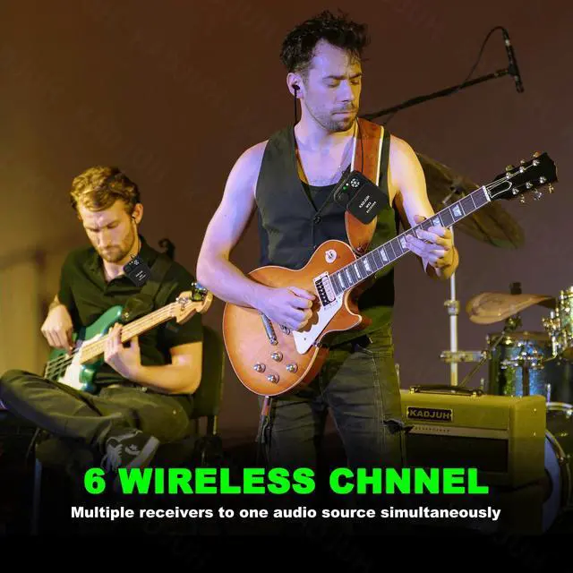 Alt view image 5 of 7 - MX3 Wireless in Ear Monitor System 2.4ghz Stereo IEM System Transmitter and bodypack Receiver for Studio, Band Rehearsal, Live Performance, Channel Scan Mode
