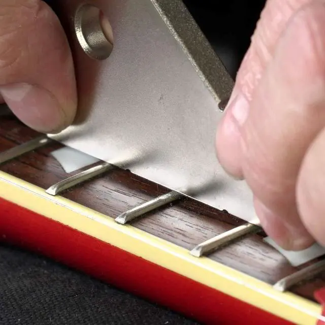 Alt view image 4 of 7 - Fret Kisser with Understring File Set (2655) Guitar Fret Spot Leveling and Fret Dressing Kit