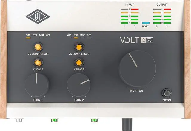 Alt view image 4 of 6 - Universal Audio Volt 276 USB Audio Interface - Bundle with 2 XLR Cables