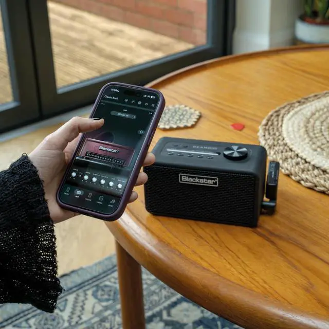 Alt view image 6 of 7 - Beam Mini Portable Guitar Amp w/NAM, USB-C, and Bluetooth | Nam Support, 11 Electric Plus 4 Bass and Acoustic Voices, 35 Plus Effects, 18 Plus Hr Battery, IP66
