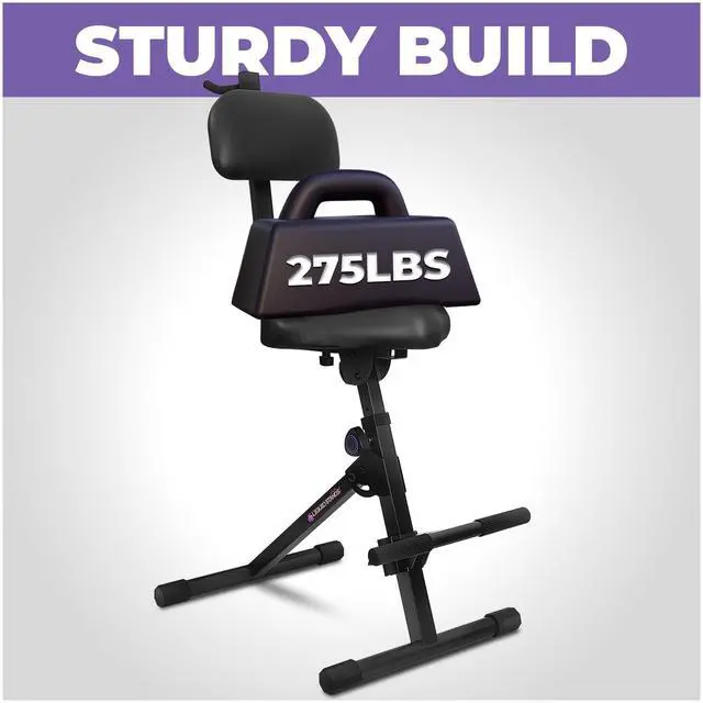 Alt view image 5 of 6 - Guitar Stool, Adjustable Piano Stool - Professional Musician Drum Throne with Backrest - Guitar Seat Drum Seat, Musician Stool, Chair, Guitar Chair for Adults, Kids, Drummer, Guitarist