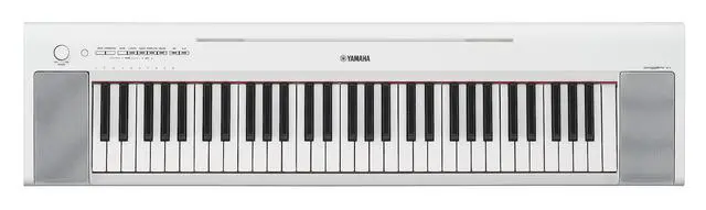 Alt view image 2 of 7 - Piaggero 61-Key Ultra-Portable Digital Piano, Touch Sensitive Keys, Metronome, Recording Function, White NP15WH