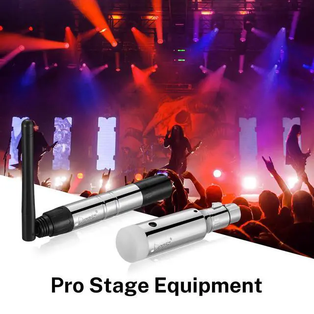 Alt view image 6 of 7 - DMX512 Wireless DMX Controller Wireless DMX Dfi 2.4G 7 Receivers with Built-in Battery & Light Dome & 1 Transmitter for LED Stage Disco Party Bar Lighting, Stage Lighting Control 8PCS