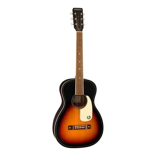 Alt view image 3 of 7 - Jim Dandy Parlor Acoustic Guitar - Rex Burst
