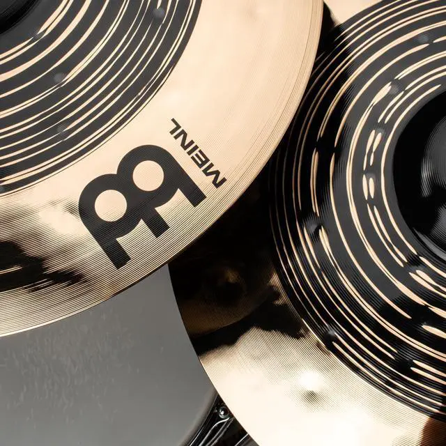Alt view image 7 of 7 - Meinl Cymbals Classics Custom Dual 19" Crash MADE IN GERMANY | Cymbal for Drum Set, B12 Bronze