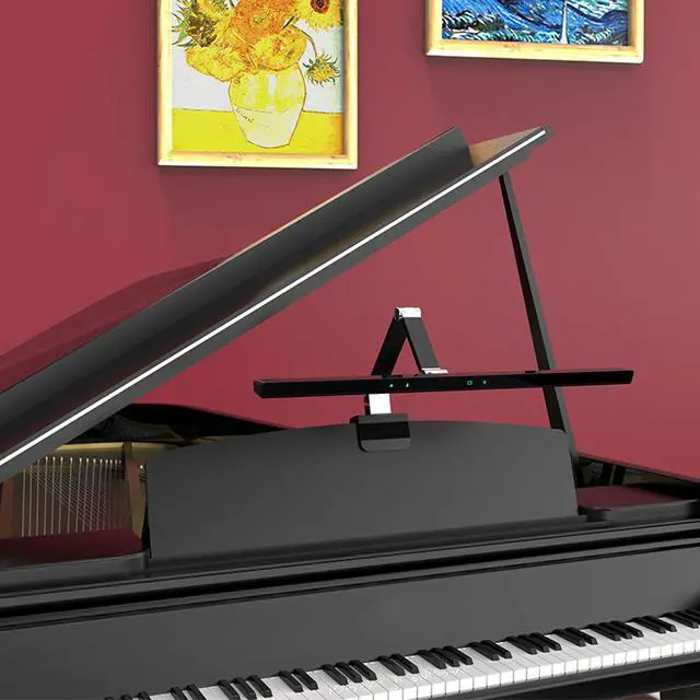 Alt view image 7 of 7 - Stella-Pro Piano Light Double Arm Clip On: Professional Design, Asymmetric, Anti-Glare Lighting,Light Sensor,3000K~6500K CCT Adjustable, Dimmable, 12W LED Eye Protection