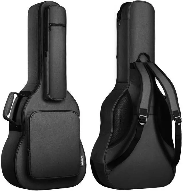 Main image of Acoustic Guitar Case Soft Padded Guitar Bag 0.7 In Thick Sponge Reinforced Gig Bag with 5 Pockets,Neck Cradle,Back Hanger Loop for 39 40 41 In Acoustic Classical Guitars CY0244