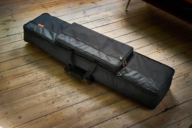 Alt view image 3 of 6 - CB-B88S | Keyboard Carrying Bag | For Slim 88-Note Keyboards | Fits RD-88EX, RD-08, FP-30X, FP-10 and GO:PIANO88 | Durable & Comfortable Design | Detachable Shoulder Strap | 2 Accessory Pockets