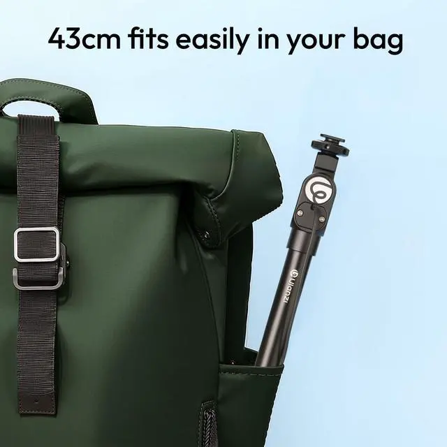 Alt view image 7 of 7 - ZJ08 Extendable Cold Shoe Mic Arm Pole with Built-in 3.5mm Audio Cable, 3 Section Aluminum Microphone Boom Pole for Cold Shoe Microphones, Angle Length Adjustable, 1KG Max Load