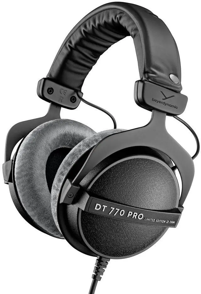 Main image of DT 770 Pro Studio Headphones (32 Ohm, Grey) | Closed Back, Over Ear, Wired Professional Headphones, Mobile Recording, Podcast, Gaming, Limited Edition Gray Velour Ear Pads